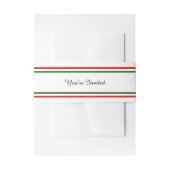 Bandeau De Faire-part Doublure de Noël double - Bande ventrale (Devant example)