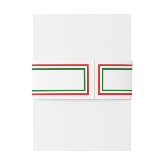 Bandeau De Faire-part Doublure de Noël double - Bande ventrale (Dos Example)