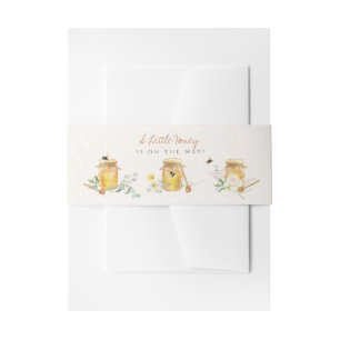 Bandeau De Faire-part Douce petite douche de bébé miel