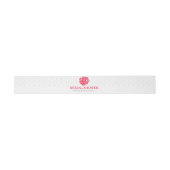Bandeau De Faire-part Douche nuptiale rouge roses grise bande du ventre  (Plat)