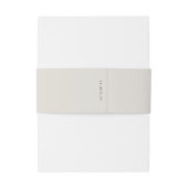 Bandeau De Faire-part Dove Grey | Mariage de script chic et simple (Dos Example)