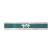 Bandeau De Faire-part Doves & Coeur sur Mariage Turquoise (Plat)