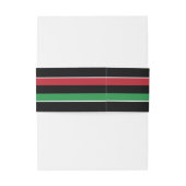 Bandeau De Faire-part Drapeau panafricain Conception, 12° anniversaire (Dos Example)