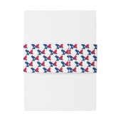 Bandeau De Faire-part DRAPEAU TEXAS MARIAGE personnalisé (Dos Example)