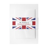 Bandeau De Faire-part Drapeau Union Jack Mariage britannique (Devant example)
