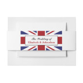 Bandeau De Faire-part Drapeau Union Jack Mariage britannique (Devant Example)