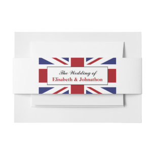 Bandeau De Faire-part Drapeau Union Jack Mariage britannique
