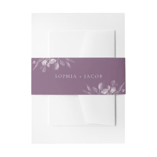 Bandeau De Faire-part Dreamage Foliage Invitation Belly Band
