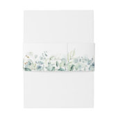 Bandeau De Faire-part Dreamy Greenery Mariage V1 Green/Blue ID817 (Dos Example)