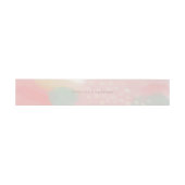 Bandeau De Faire-part Dreamy Pink Pastel Mariage d'art Abstrait (Plat)
