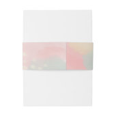 Bandeau De Faire-part Dreamy Pink Pastel Mariage d'art Abstrait (Dos Example)