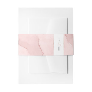 Bandeau De Faire-part Dreamy Watercolor Abstrait Mariage Blush ID817