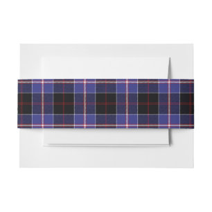 Bandeau De Faire-part Dunlap Scottish Tartan Belly Band