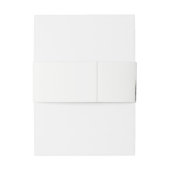 Bandeau De Faire-part Dusky Winter Snow Mountain Mariage paysage (Dos Example)