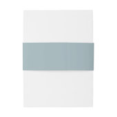Bandeau De Faire-part Dusty blue Classic Mariage personnalisé (Dos Example)