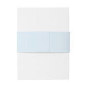 Bandeau De Faire-part Dusty Blue Elegant Minimal Mariage (Dos Example)