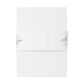 Bandeau De Faire-part Dusty Blue Eucalyptus Greenery Mariage succulent (Dos Example)