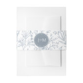 Bandeau De Faire-part Dusty blue faire-part de mariage (Devant example)