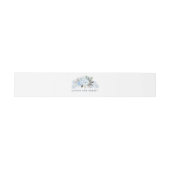 Bandeau De Faire-part Dusty Blue Floral Mariage (Plat)