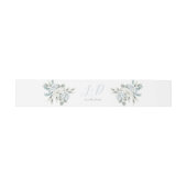 Bandeau De Faire-part Dusty Blue Floral Mariage (Plat)