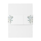 Bandeau De Faire-part Dusty Blue Floral Mariage (Dos Example)