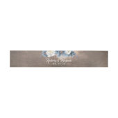 Bandeau De Faire-part Dusty Blue Floral Rustic Mariage (Plat)