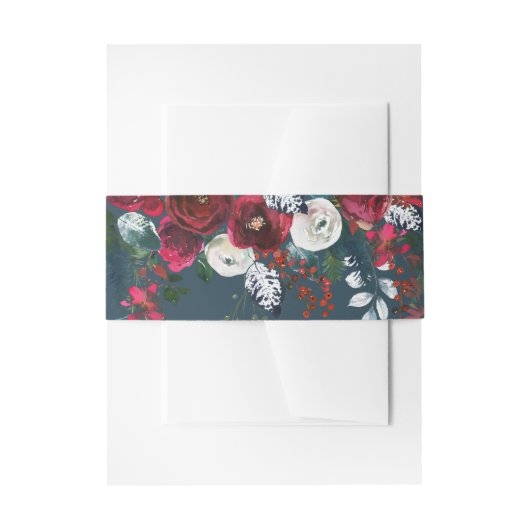 Bandeau De Faire-part Dusty Blue | Mariage Bourgogne (Devant example)