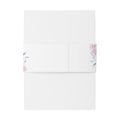 Bandeau De Faire-part Dusty Blue Mauve Floral Mariage (Dos Example)