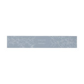 Bandeau De Faire-part Dusty Blue Minimal Mariage feuille (Plat)