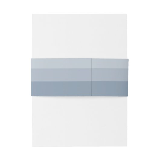 Bandeau De Faire-part Dusty Blue Modern Chic Script Mariage Invit (Dos Example)