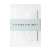 Bandeau De Faire-part Dusty Blue Pastel Mariage élégant (Devant example)