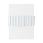 Bandeau De Faire-part Dusty Blue Striped Elegance Classy Wedding (Dos Example)