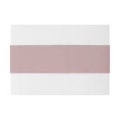 Bandeau De Faire-part Dusty Mauve Mariage (Dos exemple)