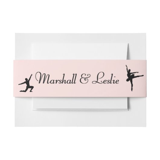 Bandeau De Faire-part Dusty Rose Ballet (Devant Example)