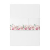 Bandeau De Faire-part Dusty Rose Blush Floral Mariage (Dos Example)