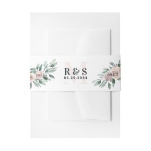 Bandeau De Faire-part Dusty Rose Rose Mauve Boho Mariage floral
