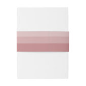 Bandeau De Faire-part Dusty Rose Simple moderne Mariage (Dos Example)