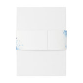 Bandeau De Faire-part EAU CHIC COULEUR chic noir naby bleu (Dos Example)