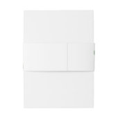 Bandeau De Faire-part Eau-couleur eucalyptus. Mariage de script élégant (Dos Example)