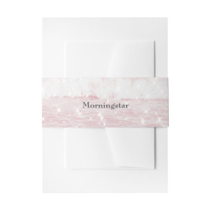 Bandeau De Faire-part Eaux De L'Océan Rose Étonnant