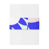 Bandeau De Faire-part Écaille Bleue et Blanche (Dos Example)