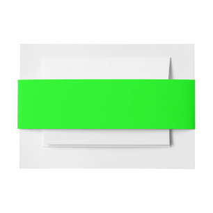 Bandeau De Faire-part Écran vert néon moderne brillant solide cool simpl