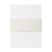 Bandeau De Faire-part Ecru Invitation Belly Band (Dos Example)