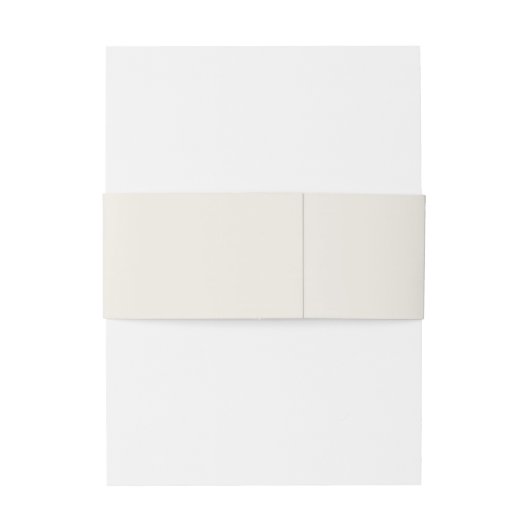 Bandeau De Faire-part Ecru Invitation Belly Band (Dos Example)