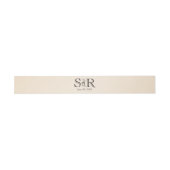 Bandeau De Faire-part Eggshell Elegance Mariage Belly Band (Plat)