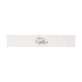 Bandeau De Faire-part Élégance Beige Mariage (Plat)