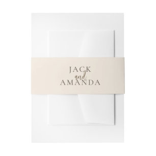 Bandeau De Faire-part Élégance Rustique Mariage de ventre bandes