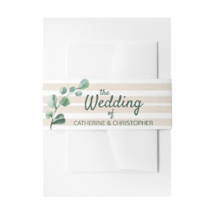 Bandeau De Faire-part Elégant aquarelle Floral Mariage
