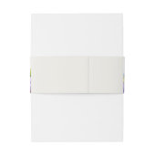 Bandeau De Faire-part Elégant aquarelle Lavender Fields site Mariage (Dos Example)