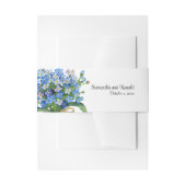 Bandeau De Faire-part Elégant aquarelle Oubliez-moi pas Mariage (Devant example)